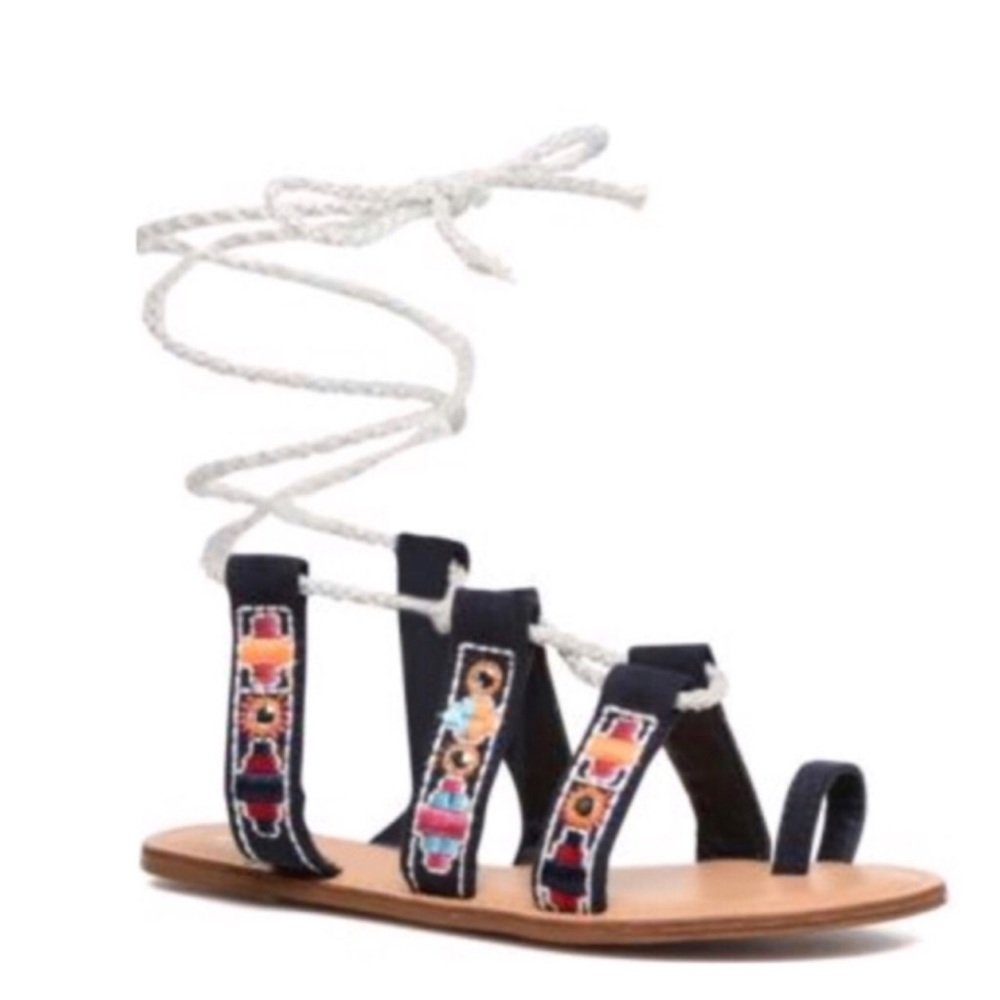 COOL by Coolway Lace-Up Strappy Sandal
